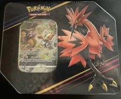 Pokemon TCG: Crown Zenith Tin Galarian Zapdos New - Factory Sealed 5 packs - Image 1