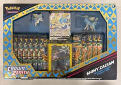 2023 POKEMON CROWN ZENITH SHINY ZACIAN PREMIUM FIGURE COLLECTION SEALED B - Image 1