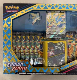 2023 POKEMON CROWN ZENITH SHINY ZACIAN PREMIUM FIGURE COLLECTION SEALED B - Image 2