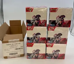 Lot of (6) Pokemon SV Destined Rivals Booster Boxes SEALED w/ Opened Case Carton - Image 1