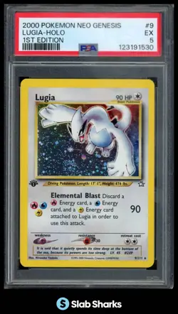 2000 POKEMON NEO GENESIS 1ST EDITION #9/111 LUGIA HOLO PSA 5 - Image 1