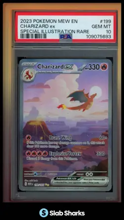 2023 POKEMON 151 MEW EN #199/165 CHARIZARD EX SPECIAL ILLUSTRATION RARE PSA 10 - Image 1