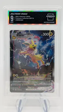 2021 Pokemon SWSH184 Jolteon VMAX Sword & Shield Promo / Arena Club Grade 9 - Image 1