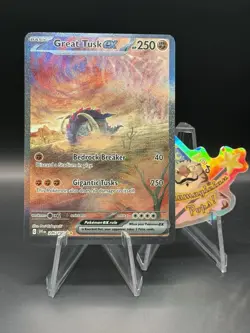 Pokemon TCG Great Tusk EX 246/198 Scarlett & Violet SIR FULL ART - Image 1