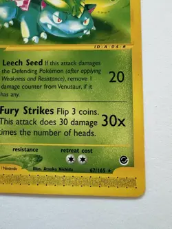 Pokemon TCG Venusaur Card 67/165 Expedition Base Set Regular Rare - Image 5