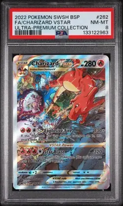 Charizard VStar Pokemon Ultra Premium Collection Promo SWSH262 PSA 8 - Image 1