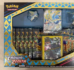 2023 POKEMON CROWN ZENITH SHINY ZACIAN PREMIUM FIGURE COLLECTION SEALED A - Image 2