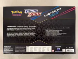 2023 POKEMON CROWN ZENITH SHINY ZACIAN PREMIUM FIGURE COLLECTION SEALED A - Image 4