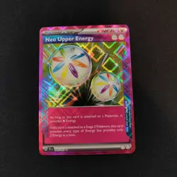 Neo Upper Energy 162/162 SV05: Ace Spec Temporal Forces Holo Pokemon Tcg Card NM - Image 1