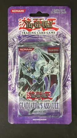 Yu-Gi-Oh Gladiator's Assault 1st Edition Factory Sealed Blister Booster Pack - Image 1