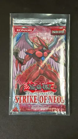 Yu-Gi-Oh Strike Of Neos 1st Edition Factory Sealed Booster Pack - Image 1