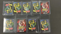 Lot of (9) Assorted Dragon Ball Z & GT Cards Saiyan Running Burst Orange - Image 1
