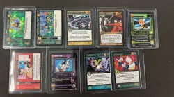 Lot of (9) Assorted Dragon Ball Z & GT Cards Saiyan Running Burst Orange - Image 2