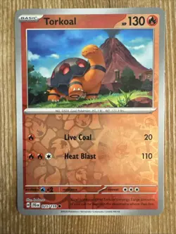 Torkoal - 025/159 - 2025 Reverse Holo Journey Together Pokemon Card NM - Image 1