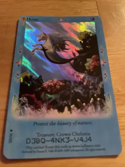 Bella Sara Trading Card - Treasures - Foil S20/55 Honu - Image 1