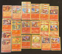 Pokemon Tcg Charmander Card Lot (31) + Charizard - SV, SWSH, SM, Holo, Many Sets - Image 1