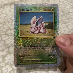 Pokemon Nidoran M 83/110 Reverse Holo Legendary Collection Card HP - Image 1