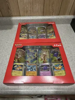 2x Pokemon 4 Mini Tins + 4 Promo Cards Bundle 151 Sam's Club Exclusive - Image 2