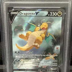 Pokemon TCG Evolving Skies Dragonite V Alternate Full Art Card 192/203 PSA 9 - Image 3