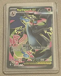 Mega Charizard EX 109/094 SR Full Art Pokemon Card English Phantasmal Flames - Image 1