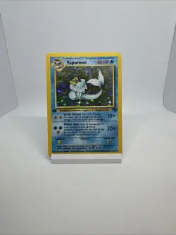 Vaporeon - 12/64 - 1st Edition Holo Rare Pokemon Card - Jungle 1999 WotC Vintage - Image 2