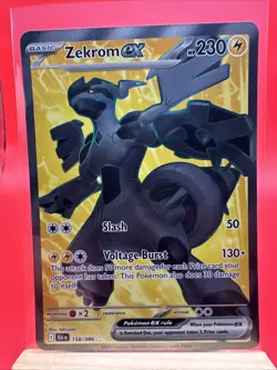 Zekrom ex 158/086 - Black Bolt Ultra Rare Holo Pokemon Card NM - Image 1