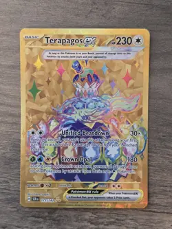 Pokemon Card TCG - Terapagos ex 173/142 Hyper Rare Stellar Crown Near Mint - Image 1