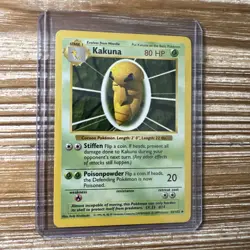 Pokemon Card Kakuna Base Set 33/102 SHADOWLESS NM-Mint - Image 1