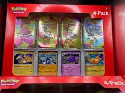 Pokemon 151 : 4 Pack Mini Tins + 4 Promo Cards Sam's Club Bundle - Pack #1 - Image 1