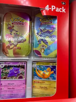 Pokemon 151 : 4 Pack Mini Tins + 4 Promo Cards Sam's Club Bundle - Pack #1 - Image 3