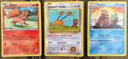 Pokemon Vulpix 20/160 & Imakuni’s Doduo 112/108 & Slowbro 20/122 Card Set - Image 1