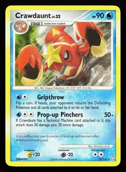 Crawdaunt 22/146 Rare Legends Awakened Pokemon Card - Image 1