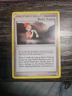 Pokemon Legends Awakened Uncommon Card - Buck's Training 130/146 - Image 1