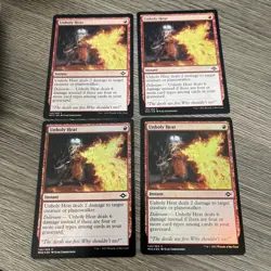 (Regular) x4x Unholy Heat (MH2) Modern Horizons 2 NM MtG - Image 1