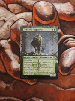 Magic the Gathering Fynn, the Fangbearer Hand Painted Unique Custom MTG Alter - Image 1
