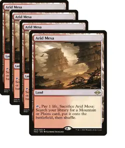 Magic MTG Modern Horizons 2 PLAYSET 4x Arid Mesa x4 NEAR MINT NM - Image 1