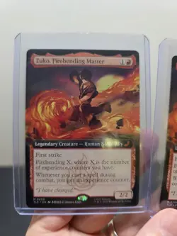 2X MTG Zuko, Firebending Master 0200 Regular (Extended Art) Avatar TLE NM - Image 3
