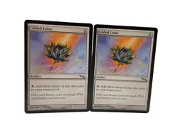 X Two Magic The Gathering MTG Gilded Lotus - Mirrodin # 175 - Image 1