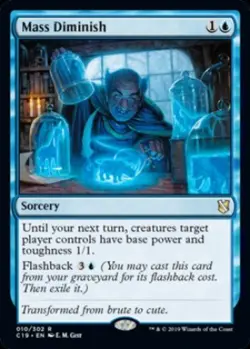 x1 Mass Diminish R MTG Commander 2019 M/NM, English - Image 1