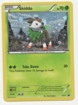 Pokemon TCG Skiddo (Cosmos Holo) XY11 Black Star Promo LP - Image 1