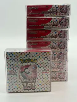 Lot of (8) Pokemon TCG Japanese 151 sv2a Booster Boxes SEALED With Soft Plastic - Image 1