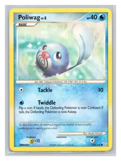 Pokemon TCG Poliwag 114/146 Legends Awakened Normal MP - Image 1