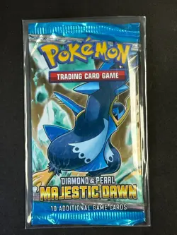 Pokemon Diamond & Pearl Majestic Dawn Factory Sealed Booster Pack - Image 1