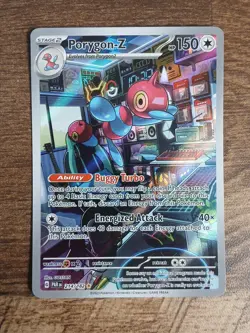 Porygon-Z 214/182 - Pokemon TCG Paradox Rift Illustration Rare Card NM - Image 1