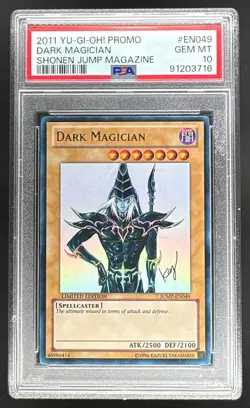 20011 Yu-Gi-Oh! Shonen Jump Promos Dark Magician #JUMP-EN049 PSA 10 - Image 1