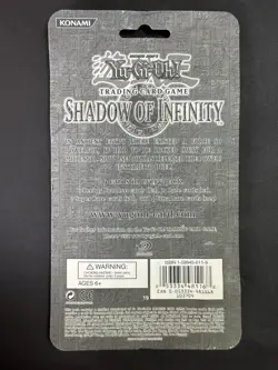 Yu-Gi-Oh Shadow Of Infinity 1st Edition Factory Sealed Blister Booster Pack - Image 3