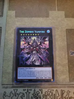 YUGIOH THE ZOMBIE VAMPIRE MP23-EN024 PRISMATIC SECRET 1ST ED NM - Image 1