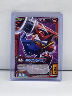 Digimon Fusion Game Card Trading Card Shoutmon X2 #S1-004 - Image 1