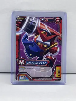 Digimon Fusion Game Card Trading Card Shoutmon X2 #S1-004 - Image 3