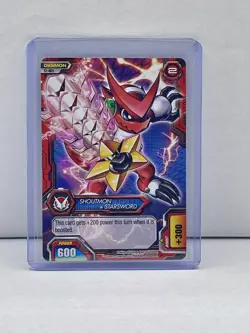 Digimon Fusion Game Card Trading Card Shoutmon + Starsword #S1-003 - Image 1